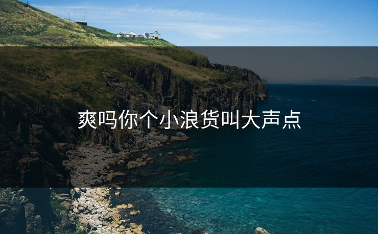 爽吗你个小浪货叫大声点
